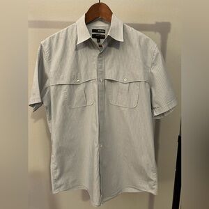 Murano Short Sleeve Button-Up Shirt Men’s L Modern Fit